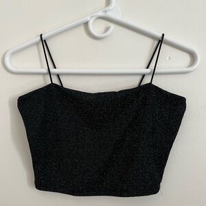 Black Sparkly Tank Top